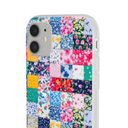 Collage Florals Stamps Flexi iPhone Cases