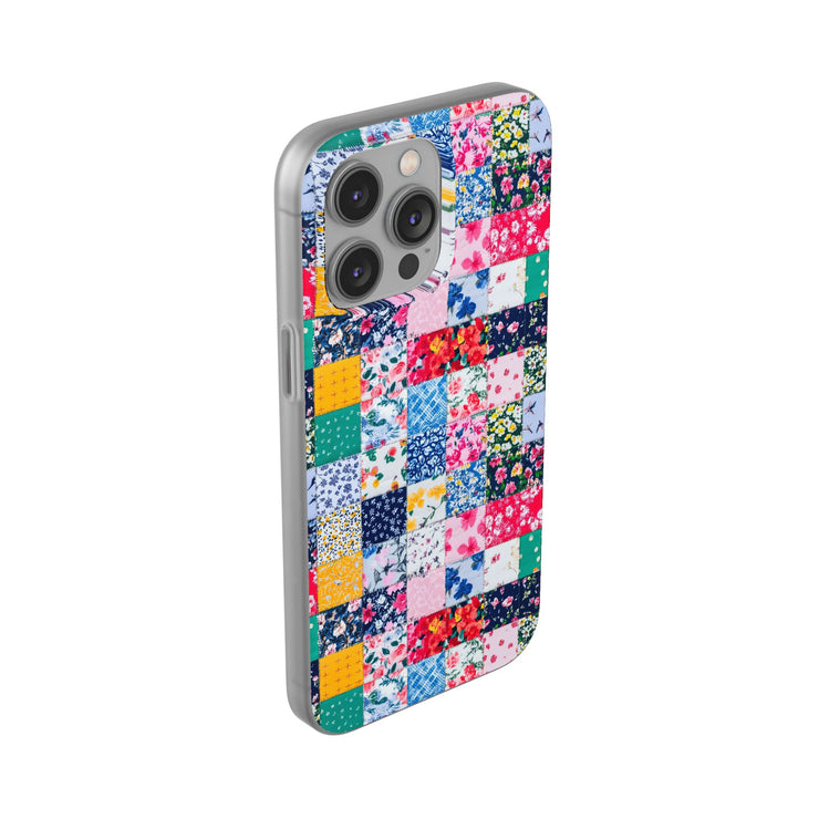 Collage Florals Stamps Flexi iPhone Cases