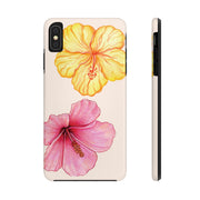 Hibiscus Flower Yellow Tough iPhone Case