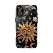 Sun Moon Star Faux Celestial Tough iPhone Case