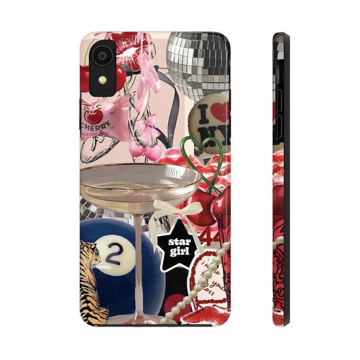 Star Girl Coquette 2 Ball Collage Tough iPhone Case