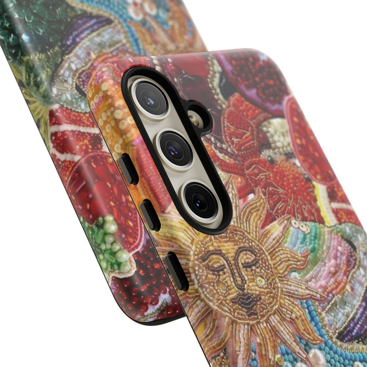 Vintage Mosaic Sun Samsung Cases